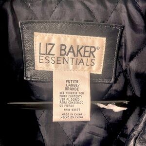 Liz Baker Essentials Black Leather Jacket